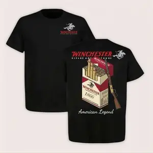 Winchester 2 Sided Vintage Western T-Shirt American Legend 1866 Rifle Graphic Tee