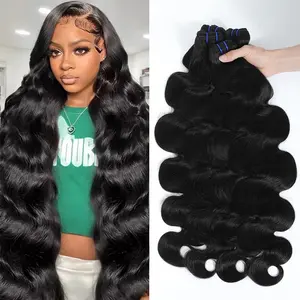 Charmanty Hair  100% Human Hair Raw Quick Weave 1 3 4 Bundles Hair Extension  Unprocessed Natural Virgin Ponytail  Silky Straight/ Body Wave Bundles