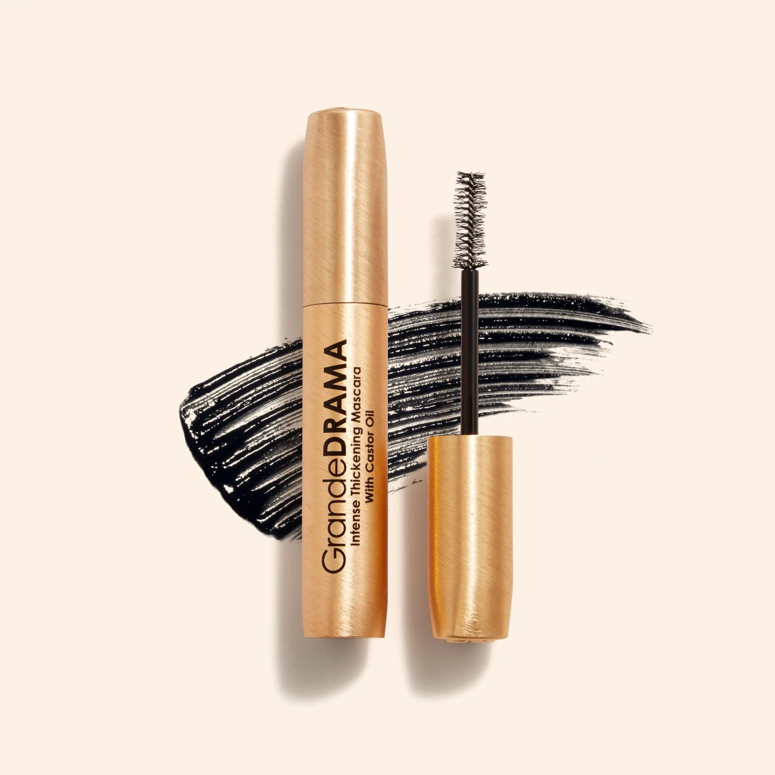 GrandeDRAMA Intense Thickening Mascara - Grande Cosmetics - with Castor Oil for Lush Dense Lashes & Unbeatable Shine