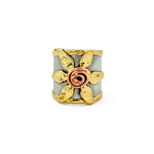 Raising Wildflowers Mixed Metal Ring