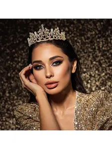 Bride Crown Headpiece - Wedding Dress Accessory & Kids Birthday Cake Crown, Sparkling Party Headband