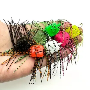 Handmade Worm Lure Soft Bait Set, 5 Pieces, Weight 3.2g, Slow Sink, PVC Rubber Dice, Perch Fishing Gear, Outdoor Fishing Equipment, Fishing Lures Kit