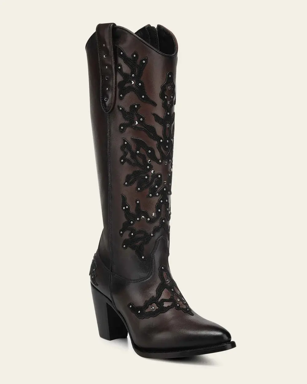 Cuadra Womens Studded Tall Boot Bota Alta - CC238