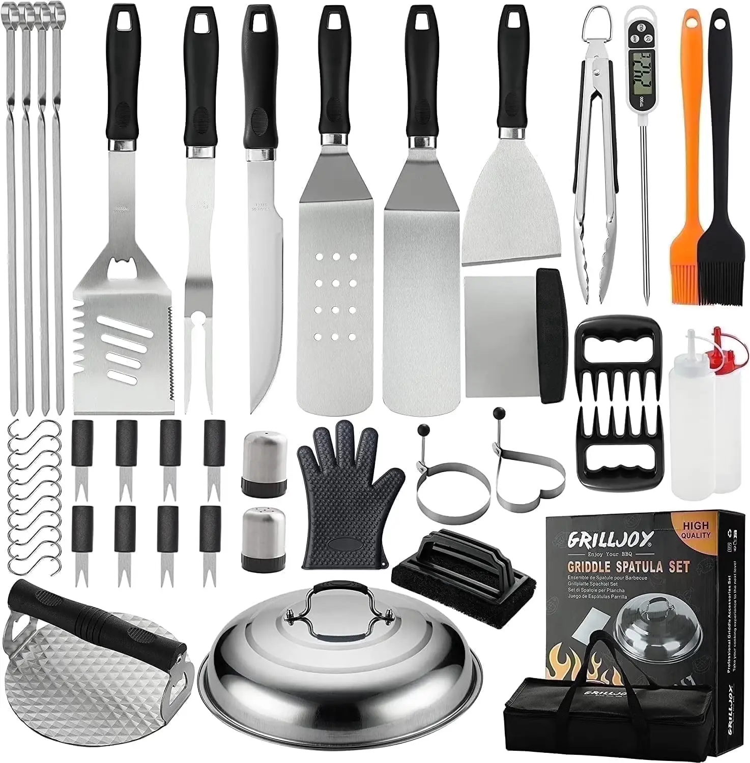Griddle Accessories Kit 140 Pcs for Blackstone Camp Chef Professional Griddle Grill BBQ Spatula