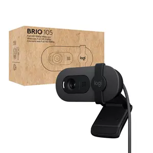 Logitech Brio 105 Full HD 1080p Business Webcam with Auto-Light Balance USB-A...