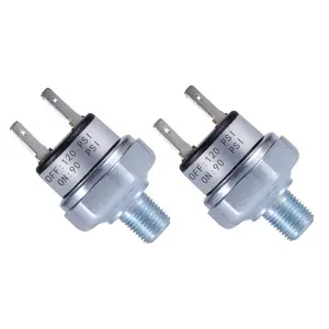 DC 12V/24V Air Compressor Tool, 90-120 PSI, 1/8"-27 NPT Hardware Air Compressor