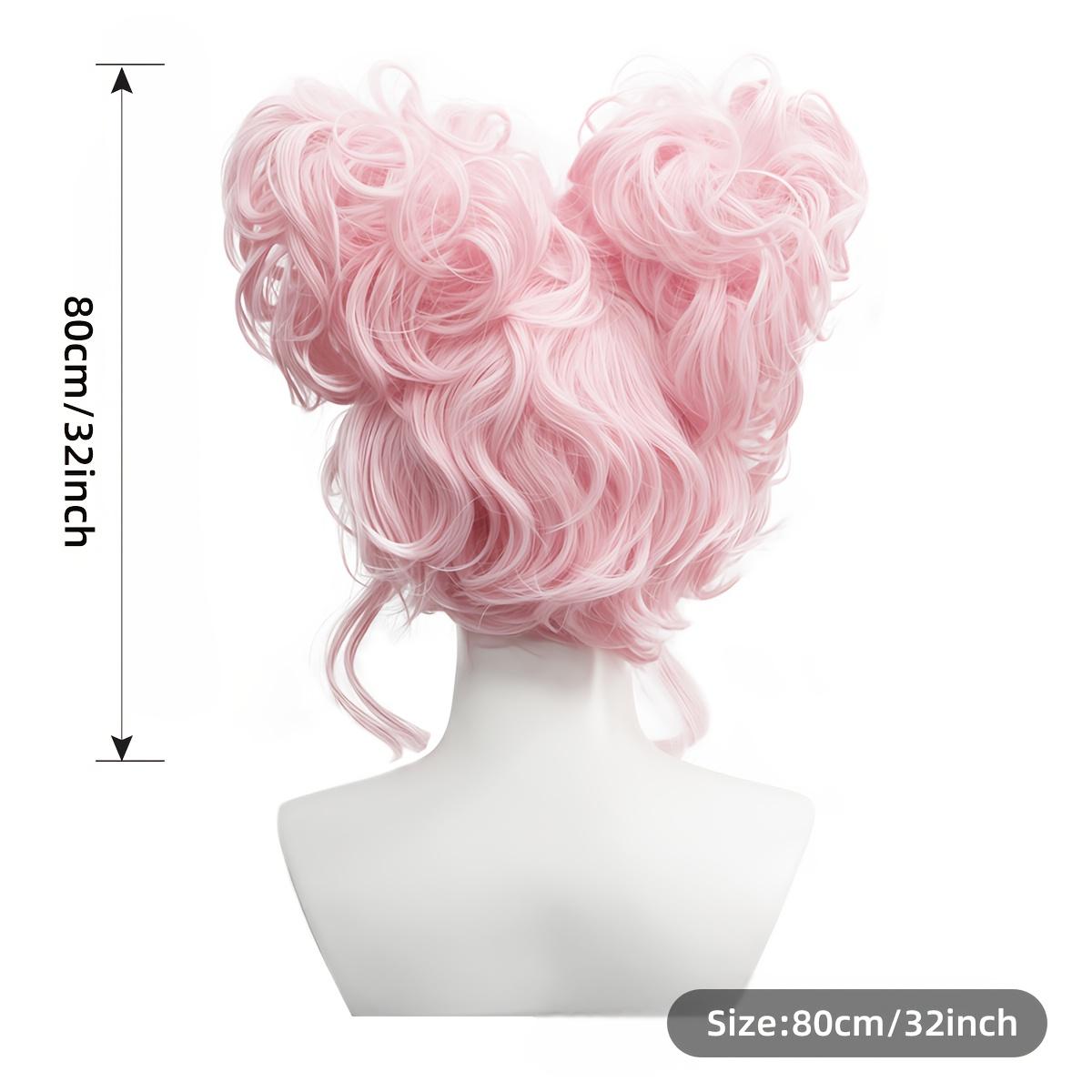 Anxin Mustache Red Queen Costume Colored Curly Wig for Women, Multiple Colors Available, Full Head Cover for Cosplay and Holiday Parties