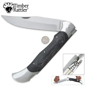 Timber Rattler Scarab Back Giant Pocket Knife Timber Rattler Scarab Back Giant Pocket Knife