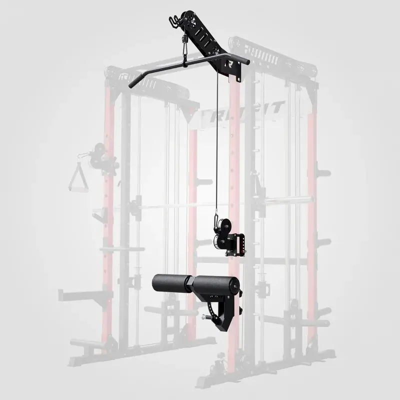RITFIT LPM1 Lat Pulldown & Leg Holder Attachment Bundle - Leather, Carbon Steel Gym Accessory Exclusively for M1 PRO Home Gym Equipment, Ideal for Bulgarian Split Squats