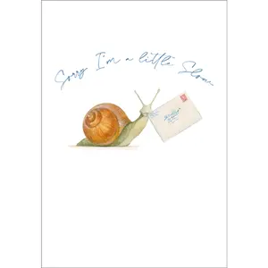 Snail Mail -Belated Birthday Greeting Card