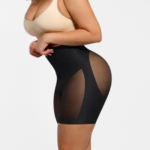 FeelinGirl Mesh Tummy Control Shapewear Shorts for Women Butt Lifting Body Shaper Thigh Slimmer Panties Underwear Fit Seamless SummerVibes