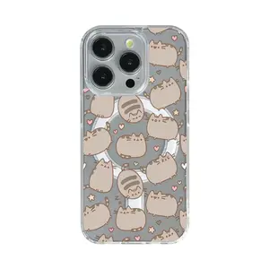 Magsafe Full Pusheens Phone Case That Features Ice Cream, Clear magnetic, shockproof Compatible with for  iphone Models 17, 16, 15, 14, 13, 12, 11 Pro Max,  Made of Transparent TPU Soft Shell Smartphone