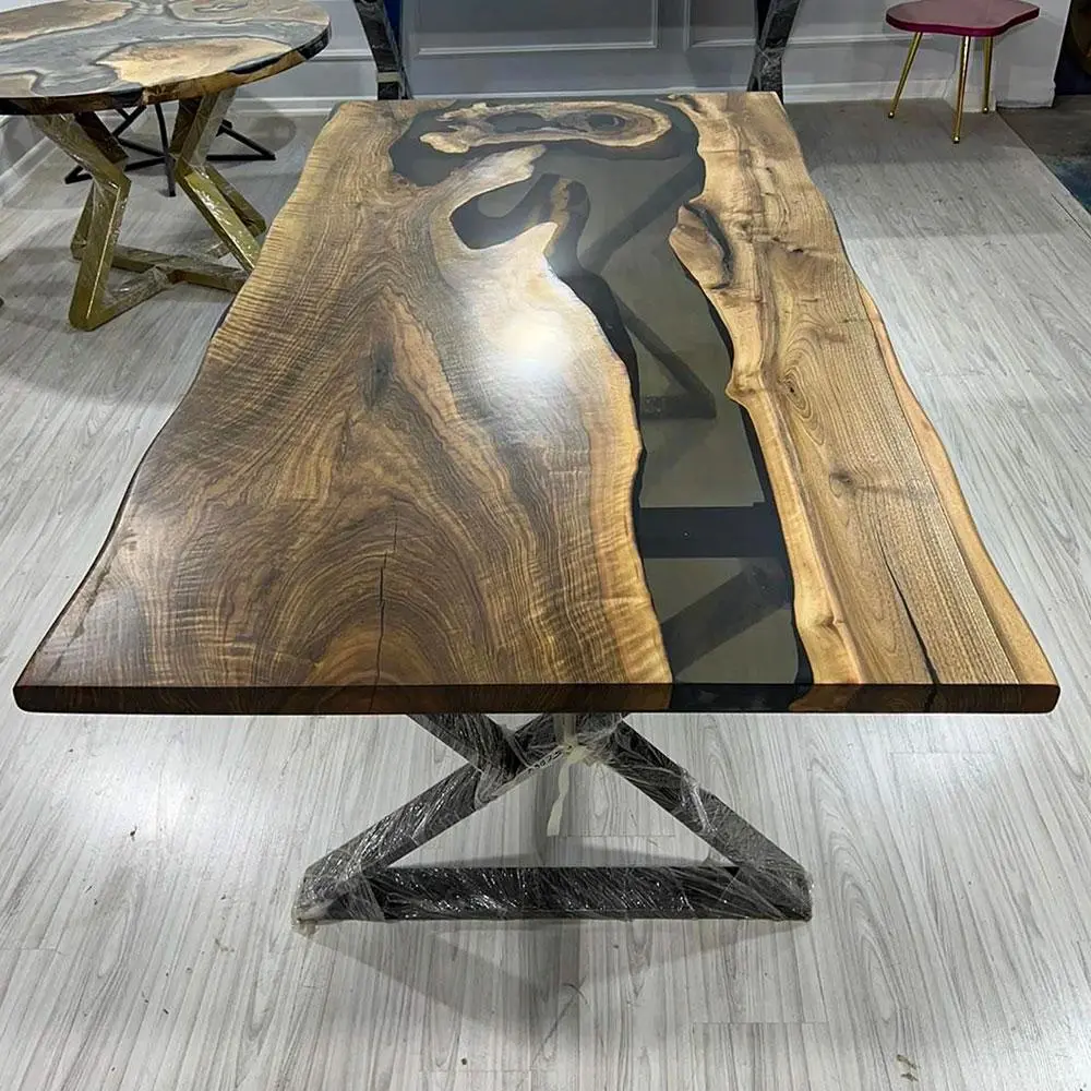 [OST109] Olive Wood Epoxy Table custom epoxy river slab table, Executive Desk, Custom Large Epoxy River Table, Solid Wood Slabs Table, Large Computer Office Desk Workstation, Business Furniture for Home Office