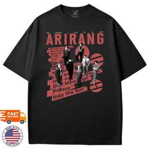Arirang World Tour T-shirt - Bangtan 2026 Concert Tee, Merch Gift for K-pop Fan, Unsex Graphic Design T-shirt Unisex Shirt For Men and Women