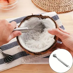 Multifunctional Stainless Steel Kitchen Tool Coconut Planer Coconut Meat Digger Fish Scale Planer Scraper Household Seafood Fruit Artifact