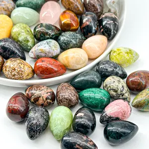 【Star Gate】5 count “Assorted Crystal Mini Eggs Collection | Natural Stone Eggs for Therapy and Home Decor”