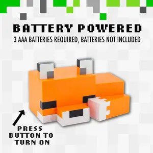 Cute Fox Design Decorative Night Light Soft Orange Glow Ideal for Gaming Room Playroom and Bedroom Best Friend Gift Ideas