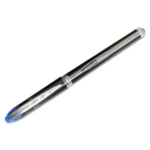 Uni-Ball UBC 0.5 mm Super-Fine Blue Ink, Blue Barrel VISION ELITE Stick Roller Ball Pen