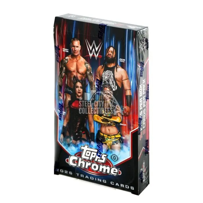2026 Topps Chrome WWE Factory Sealed Hobby Box CARDS LIVE OPENING