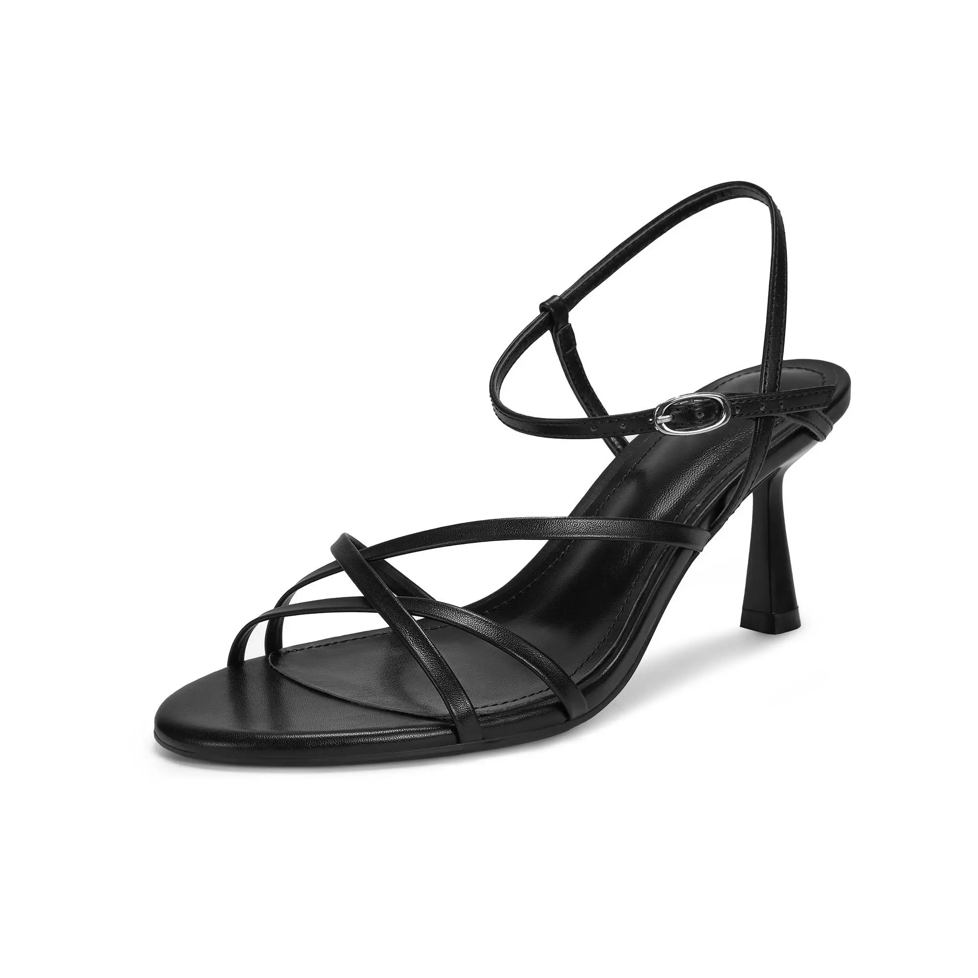 Strappy Kitten Heels For Women Low Heel Comfy Sandals Adjustable Ankle Strap Round Open Toe For Homecoming Party Dress Wedding #WeeklyDeals #tiktokshopbacktoschool #tiktokshopsummersale #outdoorfun