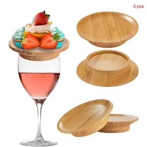 Wine glass cooked food hat set of 5，Mini deli board top hat, very suitable for small parties or crowded dining tables. With wine, cocktails or non-alcoholic cocktails, create a clean environment. Kitchen Utensils Accessories