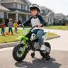 【Black Friday】 GARVEE 12V/24V Kids Electric Dirt Bike Ride-On ATV Toy, Dual 25W Motors, Twist-Grip Throttle, Spring Suspension, Training Wheels, Wear-Resistant Tires, Rechargeable Outdoor Toy for Boys, Cool Gifts for Kids, 28.35x18.9x15.35in,familyfun