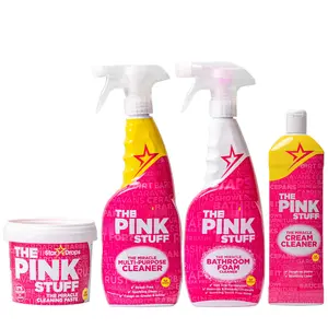 - The Pink Stuff Miracle Cleaning Ultimate Bundle - Paste  Multi-purpose Spray Bathroom Foam And Cream Cleaner Ideal For Kitchens Bathrooms Outdoors More