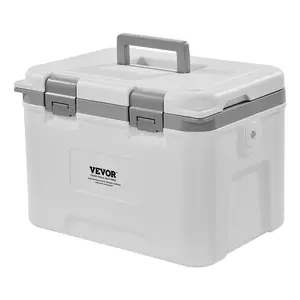VEVOR Portable Cooler,  21 QT Hard Cooler with Ice Retention, Heavy-Duty Handles and Strap, Lightweight Rigid Material Insulated Portable Cooler, Suitable for Family Picnics and Short Trips