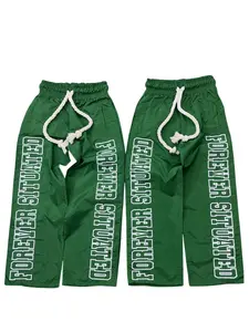 Forever Situated - Nylon Track Pants - Military Green
