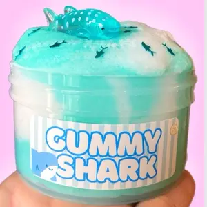 Gummy shark jelly and cloud slime