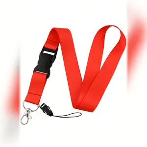 Pure Color ID Card Holder Lanyard, Cute Synthetic Fiber Neck Strap, Suitable for Work & Student Ids, All Seasons Use, Perfect Gift