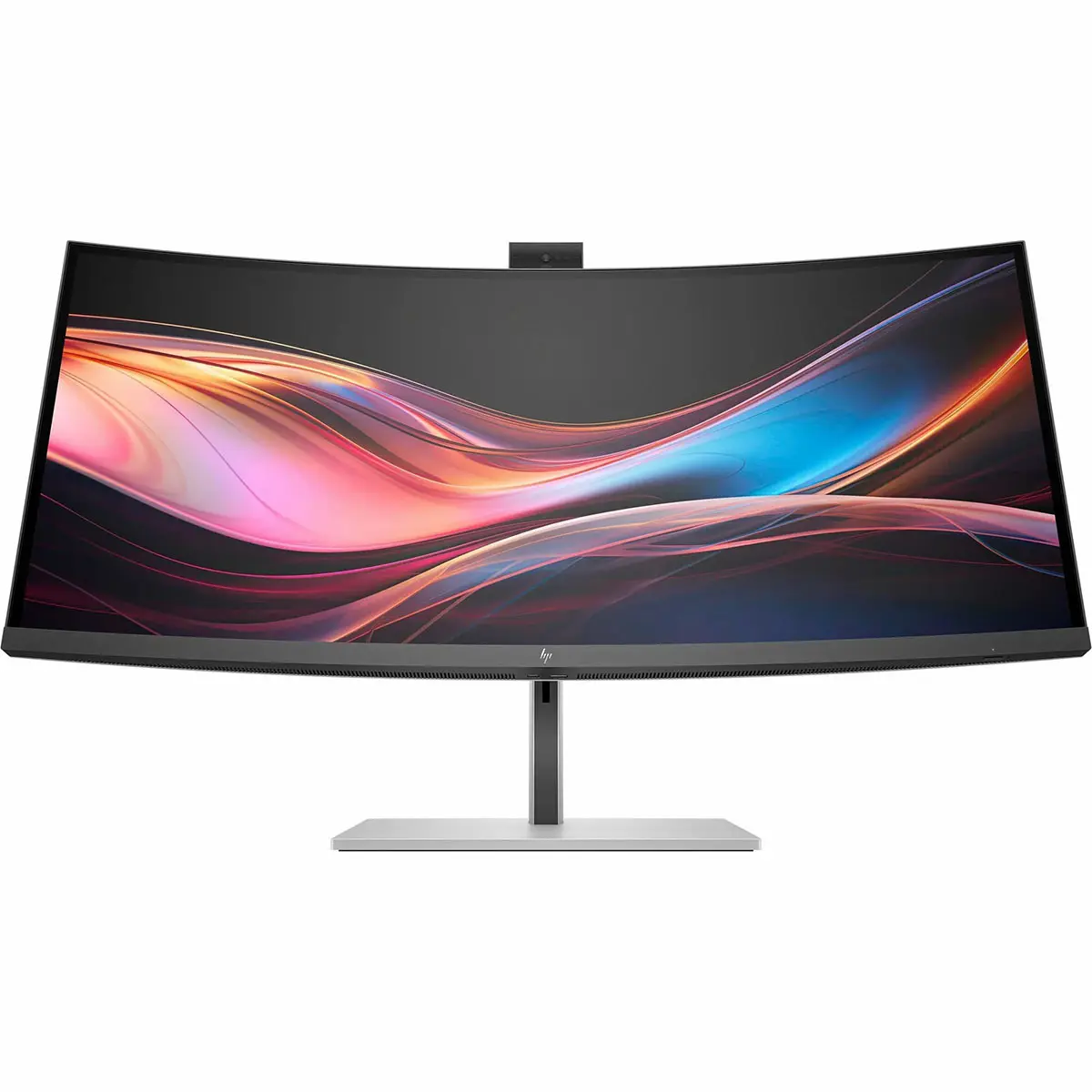 HP Series 7 Pro 734pm 34" 21:9 3440x1440p UWQHD Curve Curved IPS LCD HDR 120Hz Conferencing Monitor with Recycled Plastic, Silver