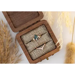 Walnut Wood Ring Box