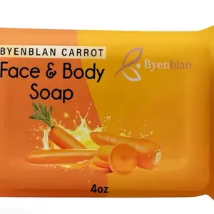 3 pieces Byenblan carrots soap daily glow &gently facial