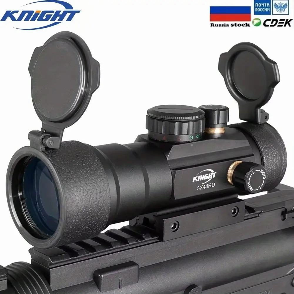 3X44 Green Red Dot Sight Scope 2X40 Red Dot 3X42 Tactical Optics Riflescope Fit 11/ 20mm Rail 1X40 Rifle Sight for Hunting