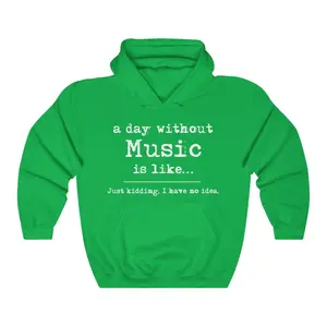 Music Hoodie - Musician Hoodie Gift - Music Gift Him, Her, Men, Women, Teacher, Student, Hooded Sweatshirt Unisex