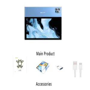 10.1-inch tablet P37 with calling capabilities, compatible with SIM card, TF card, expandable Android 14, 4GB RAM, 64GB ROM, dual cameras 5MP+8MP, 6000mAh, high aesthetic aluminum alloy tablet, blue/black/green, Android Wifi Tablet