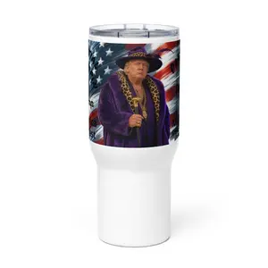 Travel mug with a handle