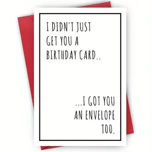 1pc Humorous Greeting Card with an Envelope, Suitable for Any Recipient - a Versatile Card for Occasions Like Birthdays, Thanksgiving, Christmas, Halloween, And Congratulations