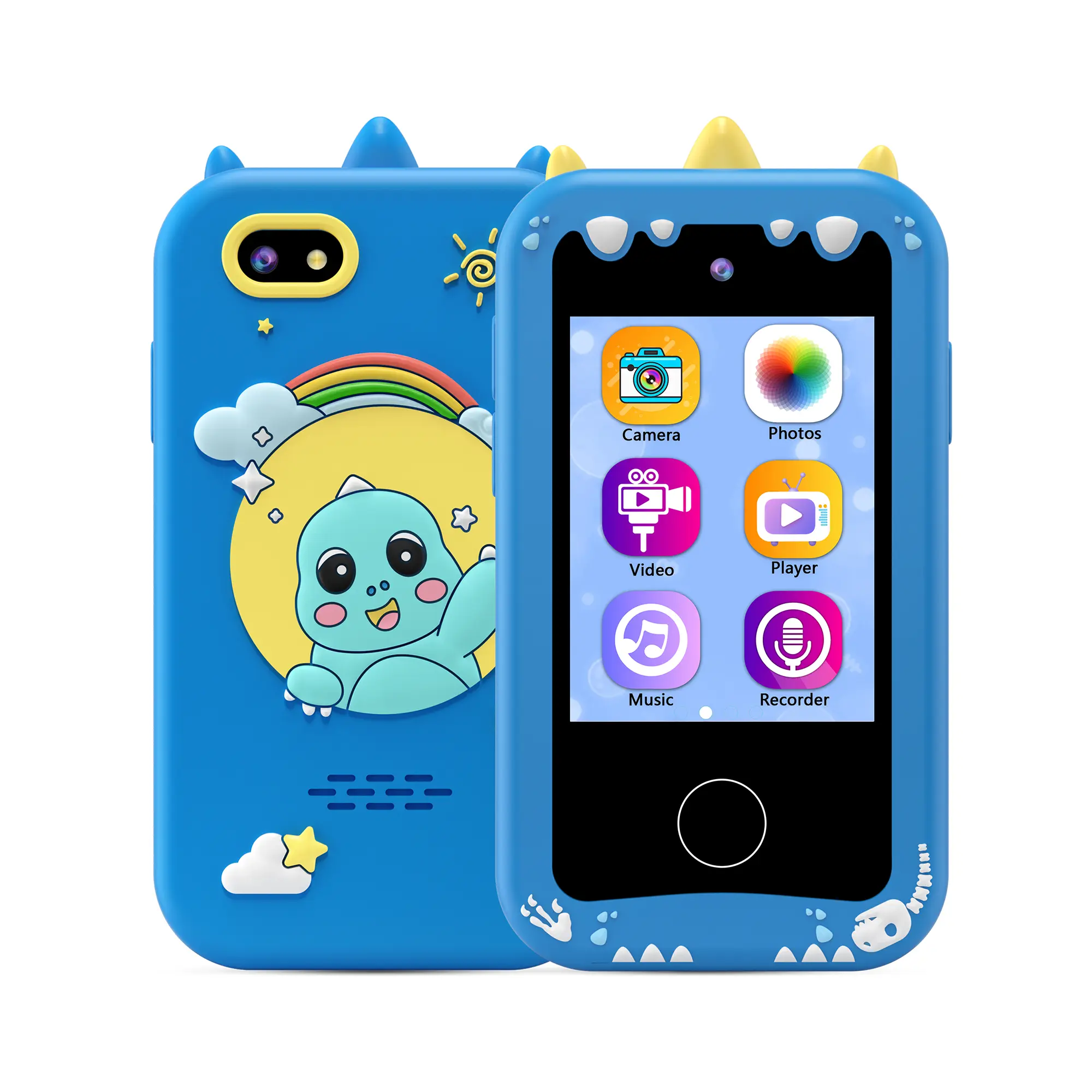 #Summervibes KOKODI Smartphone Toy for Kids, Birthday Gift Unicorn Toy, Touch Screen HD Dual Camera, Interactive phone toy, Travel Toy, Learning Educational Phone with 4GB SD Card, Birthday Gift