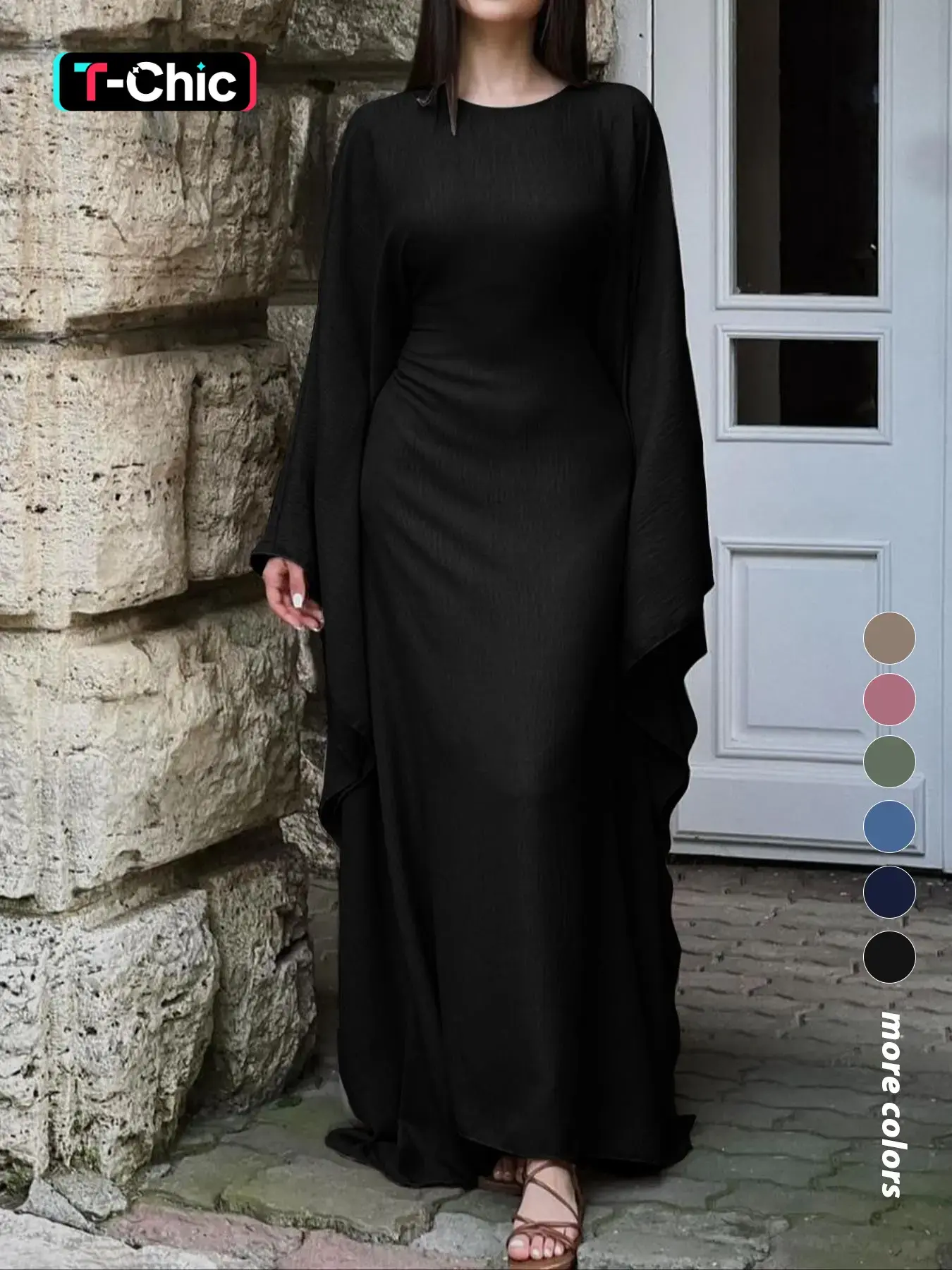 mock neck knit midi dress Essential Mock Neck Knit Midi Dress – VICI main image 1