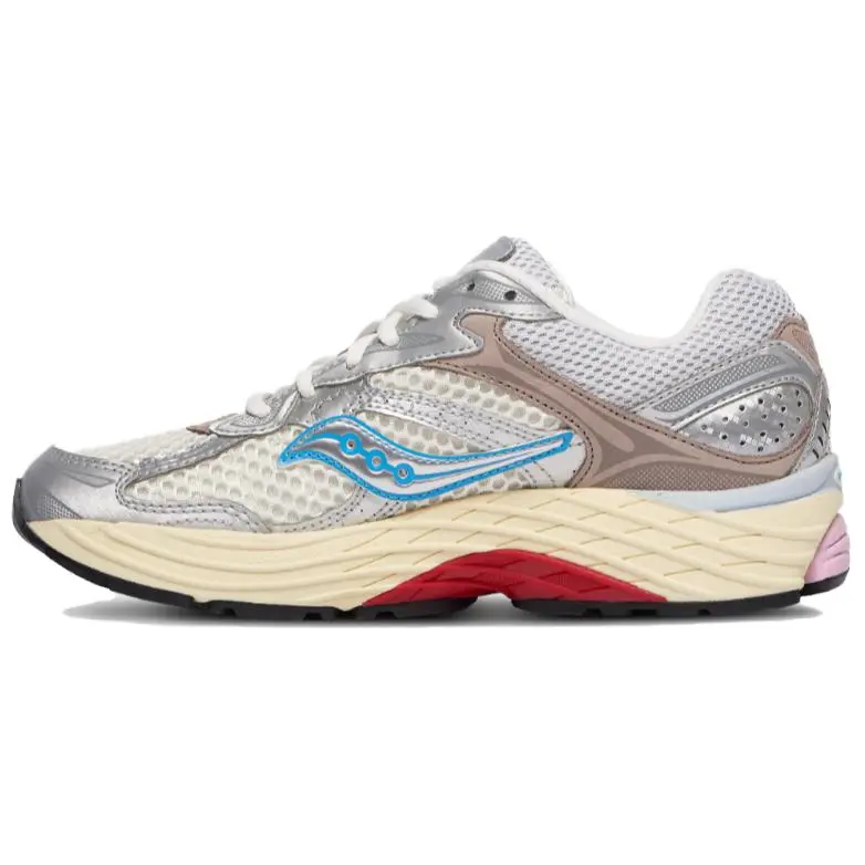 Women's Saucony ProGrid Omni 9 'White Multi' Gym Sneaker, Female Lightweight Sporty Cushioned Sole Women's Sneaker