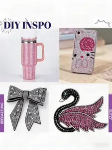 Heat Press Flat Back Rhinestones, 2880 Pieces, High Brightness Sparkling Decorative Gems, Ideal for Creative DIY Crafts