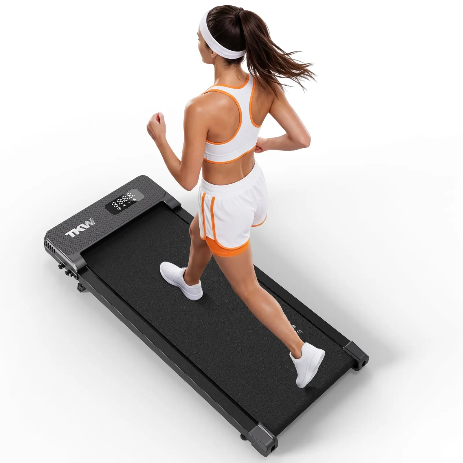 Walking Pad  with5% Incline,LED Display, Portable Under Desk Treadmill for Home/Office Small Spaces, Remote Control