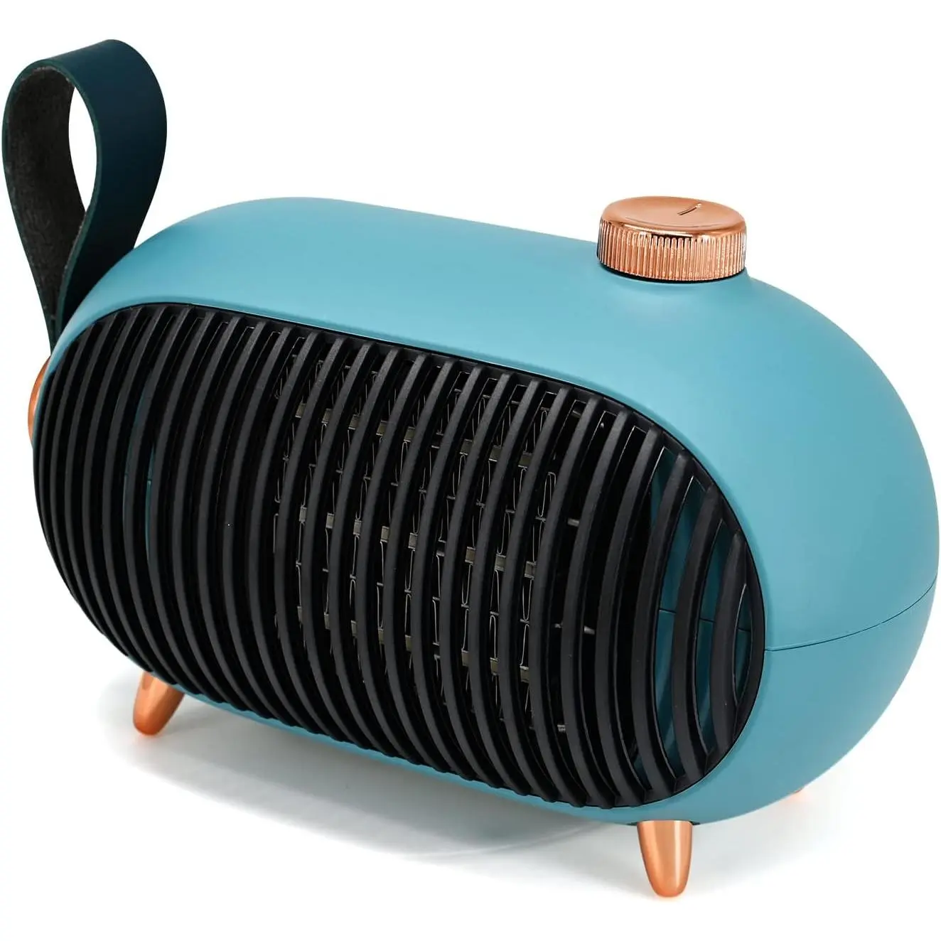 400W Chic Compact Portable Mini Space Heater - Energy-Efficient Home Device with 3 Heating Modes, Overheating Protection, Silent Operation, Refractory Materials - Retro Pick for Bedroom, Camping, RV Trailer