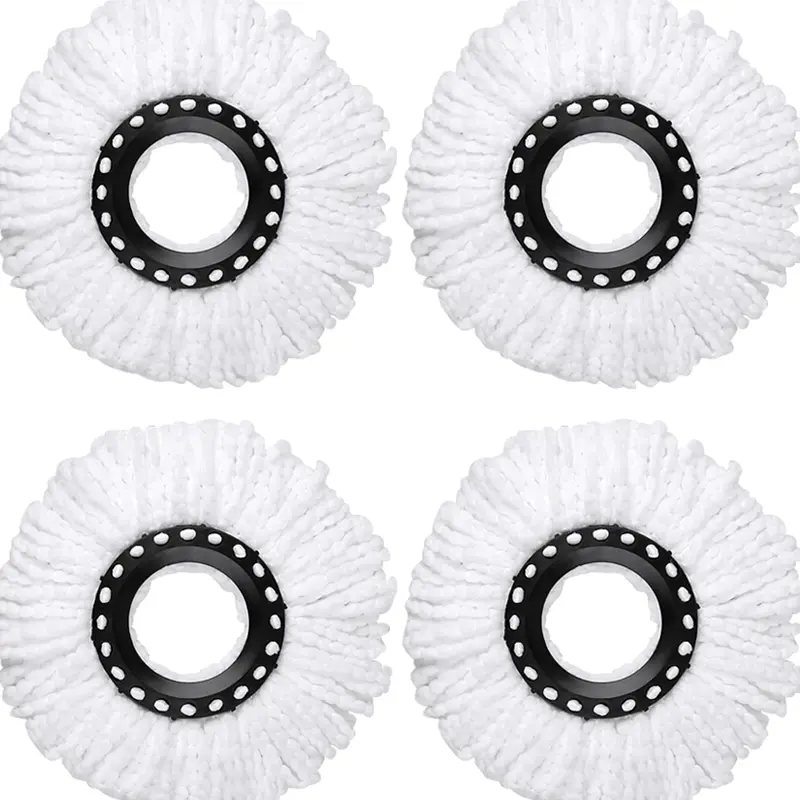 Spin Mop Replacement Head, Microfiber Mop Head Refills Round Shape for Universal Spin Mop System Perfect for Home Cleaning