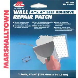 212 MAIN 4x4 in. Fiberglass Drywall Repair Patch Kit with Self-Adhesive Tape
