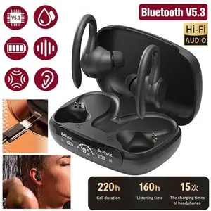 Bluetooth Headset TWS Wireless Earphones Earbuds Sweatproof Headphones Ear Hook