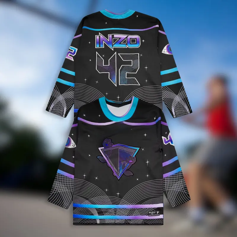 Maillot De Hockey Ravenscoon Violet - Thème Festival EDM/Rave - Taille XL - RARE