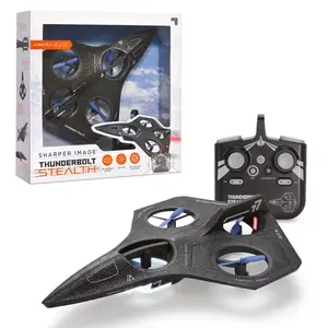 Sharper Image Thunderbolt Stealth Drone Lights Wireless with Rechargeable Battery & Remote Control for Night-ready Stunts